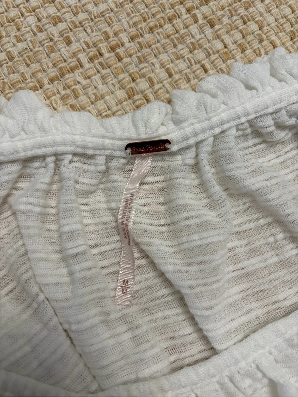 Free People Lightweight Blouse with Tie Waist